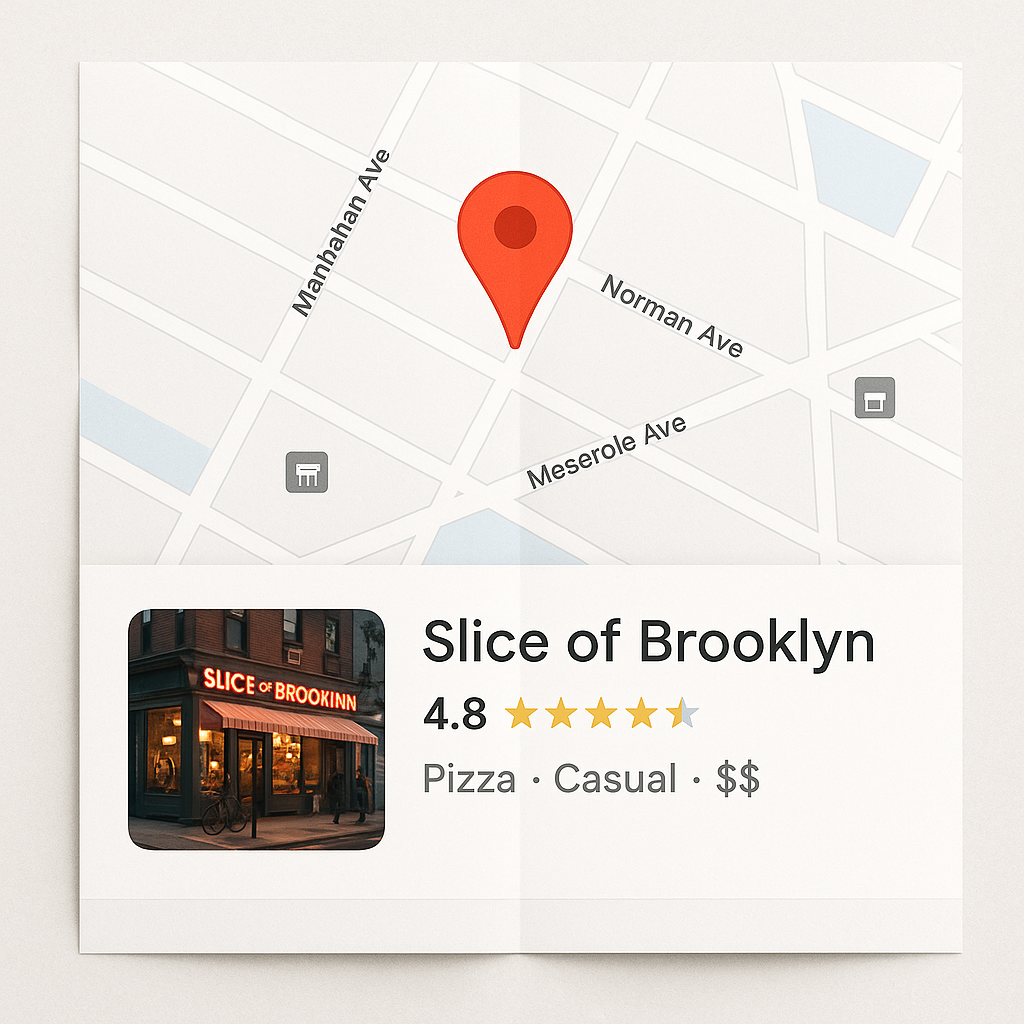 Slice of Brooklyn location map
